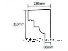 产品分解图型 - 檐口线，型号：SX311-YK-3，规格：230x310mm(3) - 深圳三象EPS建材 sz.sx311.cc