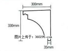产品分解图型 - 檐口线，型号：SX311-YK-2，规格：300x330mm(2) - 深圳三象EPS建材 sz.sx311.cc